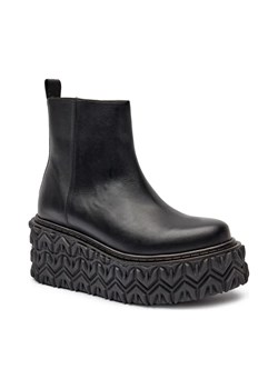 Patrizia Pepe Skórzane botki na platformie STIVALI ze sklepu Gomez Fashion Store w kategorii Botki - zdjęcie 184311447