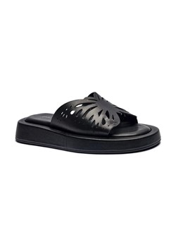 Marc Cain Skórzane klapki ze sklepu Gomez Fashion Store w kategorii Klapki damskie - zdjęcie 184311609