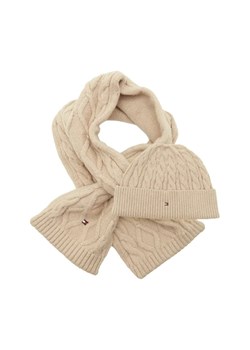 Tommy Hilfiger Szal + czapka | z dodatkiem wełny ze sklepu Gomez Fashion Store w kategorii Czapki dziecięce - zdjęcie 184311799