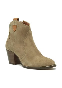 Pepe Jeans London Skórzane botki LUNA SAND ze sklepu Gomez Fashion Store w kategorii Botki - zdjęcie 184311849