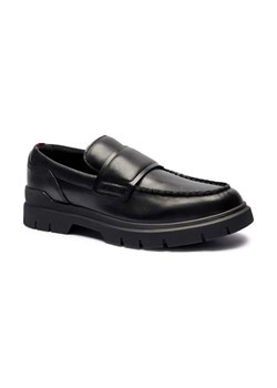 HUGO Skórzane mokasyny Ryan_Mocc_pllt ze sklepu Gomez Fashion Store w kategorii Mokasyny męskie - zdjęcie 184312375