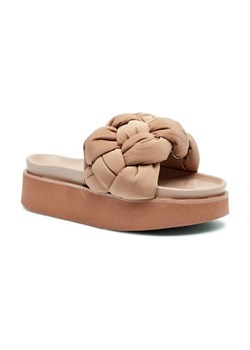 INUIKII Klapki PUFFER BRAIDED | z dodatkiem skóry ze sklepu Gomez Fashion Store w kategorii Klapki damskie - zdjęcie 184312587