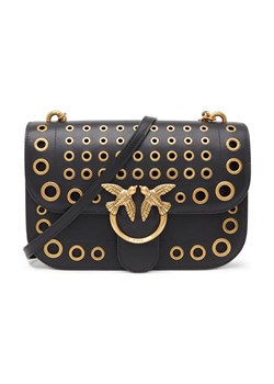 Pinko Skórzana torebka na ramię LOVE BELL CLASSIC VITELLO SETA ze sklepu Gomez Fashion Store w kategorii Listonoszki - zdjęcie 184312948