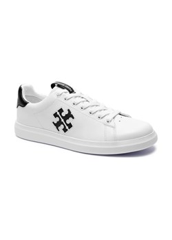 TORY BURCH Skórzane sneakersy DOUBLE T HOWELL COURT ze sklepu Gomez Fashion Store w kategorii Buty sportowe damskie - zdjęcie 184313357
