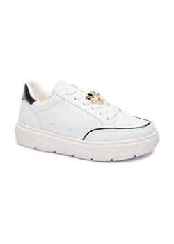Love Moschino Skórzane sneakersy ze sklepu Gomez Fashion Store w kategorii Buty sportowe damskie - zdjęcie 184314167