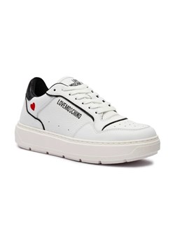 Love Moschino Skórzane sneakersy ze sklepu Gomez Fashion Store w kategorii Buty sportowe damskie - zdjęcie 184314327