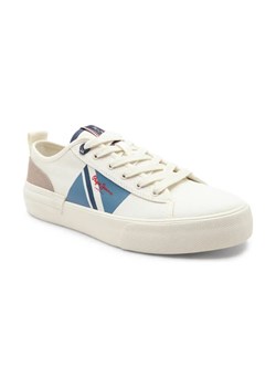 Pepe Jeans London Trampki ALLEN FLAG | z dodatkiem skóry ze sklepu Gomez Fashion Store w kategorii Trampki męskie - zdjęcie 184314396