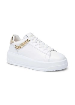 Love Moschino Skórzane sneakersy ze sklepu Gomez Fashion Store w kategorii Buty sportowe damskie - zdjęcie 184314445