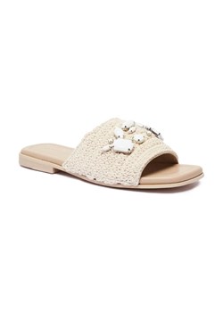 INUIKII Klapki WOVEN STRAP STONES | z dodatkiem skóry ze sklepu Gomez Fashion Store w kategorii Klapki damskie - zdjęcie 184314446