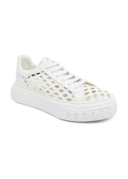 Casadei Skórzane sneakersy Bianco ze sklepu Gomez Fashion Store w kategorii Buty sportowe damskie - zdjęcie 184314598