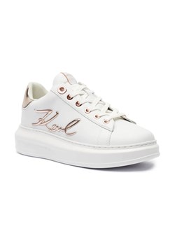 Karl Lagerfeld Skórzane sneakersy SIGNIA LACE - id: KL245W000017377 - marki Karl Lagerfeld - 184314767 Karl Lagerfeld Skórzane sneakersy SIGNIA LACE ze sklepu Gomez Fashion Store w kategorii Buty sportowe damskie - zdjęcie 184314767
