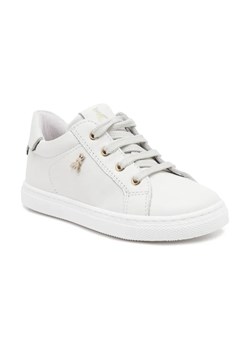 Patrizia Pepe Skórzane sneakersy OFFWHITE/PLATINO VITELLO ze sklepu Gomez Fashion Store w kategorii Buty sportowe dziecięce - zdjęcie 184314859