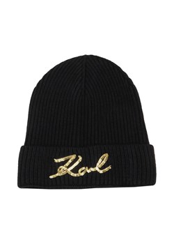 Karl Lagerfeld Czapka k/signature | z dodatkiem wełny i kaszmiru ze sklepu Gomez Fashion Store w kategorii Czapki zimowe damskie - zdjęcie 184315416
