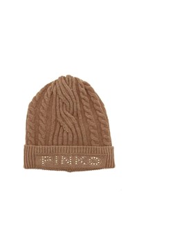 Pinko Czapka BAMBOO CAPPELLO VISCOSA CABLES ze sklepu Gomez Fashion Store w kategorii Czapki zimowe damskie - zdjęcie 184315906