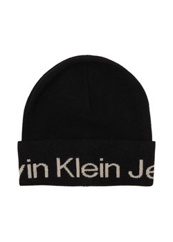 Calvin Klein Jeans Czapka | z dodatkiem wełny i kaszmiru ze sklepu Gomez Fashion Store w kategorii Czapki zimowe damskie - zdjęcie 184316495