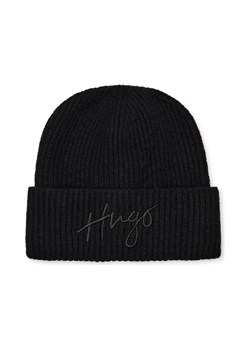 HUGO Czapka Socialy_Hat | z dodatkiem wełny i kaszmiru ze sklepu Gomez Fashion Store w kategorii Czapki zimowe damskie - zdjęcie 184316567