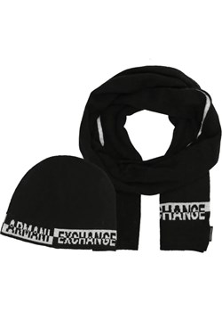 Armani Exchange Szal + czapka | z dodatkiem wełny ze sklepu Gomez Fashion Store w kategorii Szaliki męskie - zdjęcie 184318349