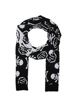 Philipp Plein Wełniany dwustronny szal Skull&Bones ze sklepu Gomez Fashion Store w kategorii Szaliki męskie - zdjęcie 184320028