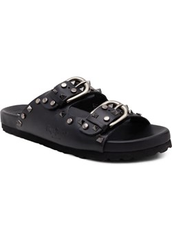Pepe Jeans London Skórzane klapki OBAN ROCK ze sklepu Gomez Fashion Store w kategorii Klapki damskie - zdjęcie 184320056