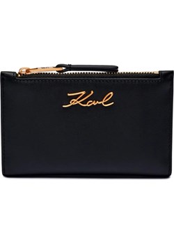 Karl Lagerfeld Skórzany portfel K/SIGNATURE SLIM ze sklepu Gomez Fashion Store w kategorii Portfele damskie - zdjęcie 184320977
