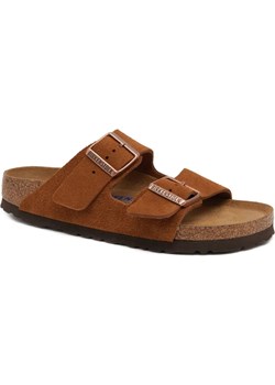 Birkenstock Skórzane klapki Arizona SFB VL Mink ze sklepu Gomez Fashion Store w kategorii Klapki damskie - zdjęcie 184321319