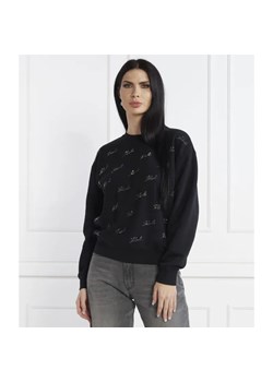 Karl Lagerfeld Bluza rhinestone karl | Loose fit ze sklepu Gomez Fashion Store w kategorii Bluzy damskie - zdjęcie 184322547