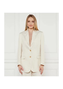 Tommy Hilfiger Marynarka | Relaxed fit | z dodatkiem lnu ze sklepu Gomez Fashion Store w kategorii Marynarki damskie - zdjęcie 184322928