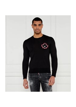 Dsquared2 Wełniany sweter | Regular Fit ze sklepu Gomez Fashion Store w kategorii Swetry męskie - zdjęcie 184323189