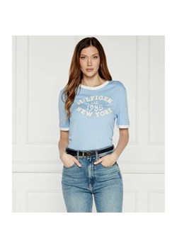 Tommy Hilfiger T-shirt VARSITY RINGER | Regular Fit ze sklepu Gomez Fashion Store w kategorii Bluzki damskie - zdjęcie 184323828