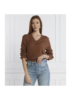 Tommy Hilfiger Wełniany sweter SOFT CABLE | Regular Fit ze sklepu Gomez Fashion Store w kategorii Swetry damskie - zdjęcie 184323957