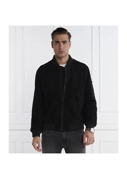 HUGO Skórzana kurtka bomber Leato | Regular Fit ze sklepu Gomez Fashion Store w kategorii Kurtki męskie - zdjęcie 184324158