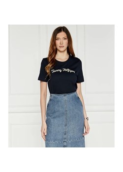 Tommy Hilfiger T-shirt | Regular Fit ze sklepu Gomez Fashion Store w kategorii Bluzki damskie - zdjęcie 184324299
