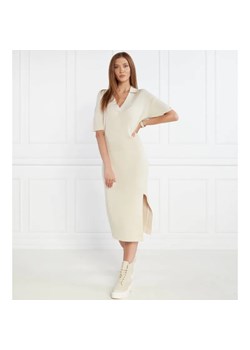 Tommy Hilfiger Sukienka OPEN POLO BLOUSSON SS | z dodatkiem jedwabiu ze sklepu Gomez Fashion Store w kategorii Sukienki - zdjęcie 184324336