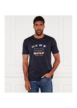 Gant T-shirt GRAPHIC | Regular Fit ze sklepu Gomez Fashion Store w kategorii T-shirty męskie - zdjęcie 184324379