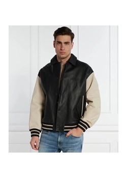 HUGO Skórzana kurtka bomber                                                                                    Lugos | Regular Fit ze sklepu Gomez Fashion Store w kategorii Kurtki męskie - zdjęcie 184324486