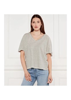 Tommy Hilfiger T-shirt | Loose fit | z dodatkiem lnu ze sklepu Gomez Fashion Store w kategorii Bluzki damskie - zdjęcie 184324519