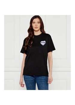 HUGO T-shirt Vintage Tee_14 | Relaxed fit ze sklepu Gomez Fashion Store w kategorii Bluzki damskie - zdjęcie 184324945