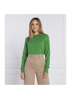 Samsøe Samsøe Wełniane polo | Regular Fit ze sklepu Gomez Fashion Store w kategorii Bluzki damskie - zdjęcie 184325138