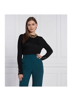 Michael Kors Wełniany sweter MERINO BUTTON | Regular Fit ze sklepu Gomez Fashion Store w kategorii Swetry damskie - zdjęcie 184325326