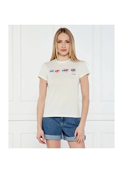 Karl Lagerfeld T-shirt IKON | Regular Fit ze sklepu Gomez Fashion Store w kategorii Bluzki damskie - zdjęcie 184325409