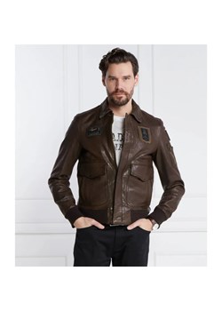 Aeronautica Militare Skórzana kurtka PILOT | Regular Fit ze sklepu Gomez Fashion Store w kategorii Kurtki męskie - zdjęcie 184325866
