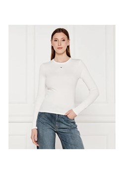 Tommy Jeans Bluzka ESSENTIAL | Slim Fit - id: TM254W000012A07 - marki Tommy Jeans - 184326005 Tommy Jeans Bluzka ESSENTIAL | Slim Fit ze sklepu Gomez Fashion Store w kategorii Bluzki damskie - zdjęcie 184326005