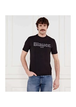 BLAUER T-shirt TONAL BOURNE | Regular Fit ze sklepu Gomez Fashion Store w kategorii T-shirty męskie - zdjęcie 184326478