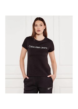 Calvin Klein Jeans T-shirt | Slim Fit ze sklepu Gomez Fashion Store w kategorii Bluzki damskie - zdjęcie 184326537