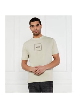 BOSS ORANGE T-shirt Te_linenlogo | Regular Fit | z dodatkiem lnu ze sklepu Gomez Fashion Store w kategorii T-shirty męskie - zdjęcie 184326539
