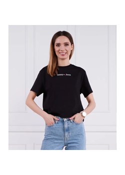 Tommy Jeans T-shirt SERIF LINEAR | Regular Fit ze sklepu Gomez Fashion Store w kategorii Bluzki damskie - zdjęcie 184326869