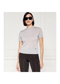 Calvin Klein Wełniana bluzka | Slim Fit ze sklepu Gomez Fashion Store w kategorii Bluzki damskie - zdjęcie 184327179