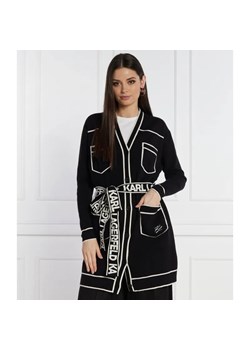Karl Lagerfeld Kardigan | Relaxed fit | z dodatkiem wełny ze sklepu Gomez Fashion Store w kategorii Swetry damskie - zdjęcie 184327605