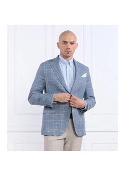 Oscar Jacobson Lniana marynarka Fogerty Blazer | Slim Fit | z dodatkiem jedwabiu ze sklepu Gomez Fashion Store w kategorii Marynarki męskie - zdjęcie 184327666