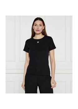 HUGO T-shirt Deloris | Regular Fit ze sklepu Gomez Fashion Store w kategorii Bluzki damskie - zdjęcie 184327976